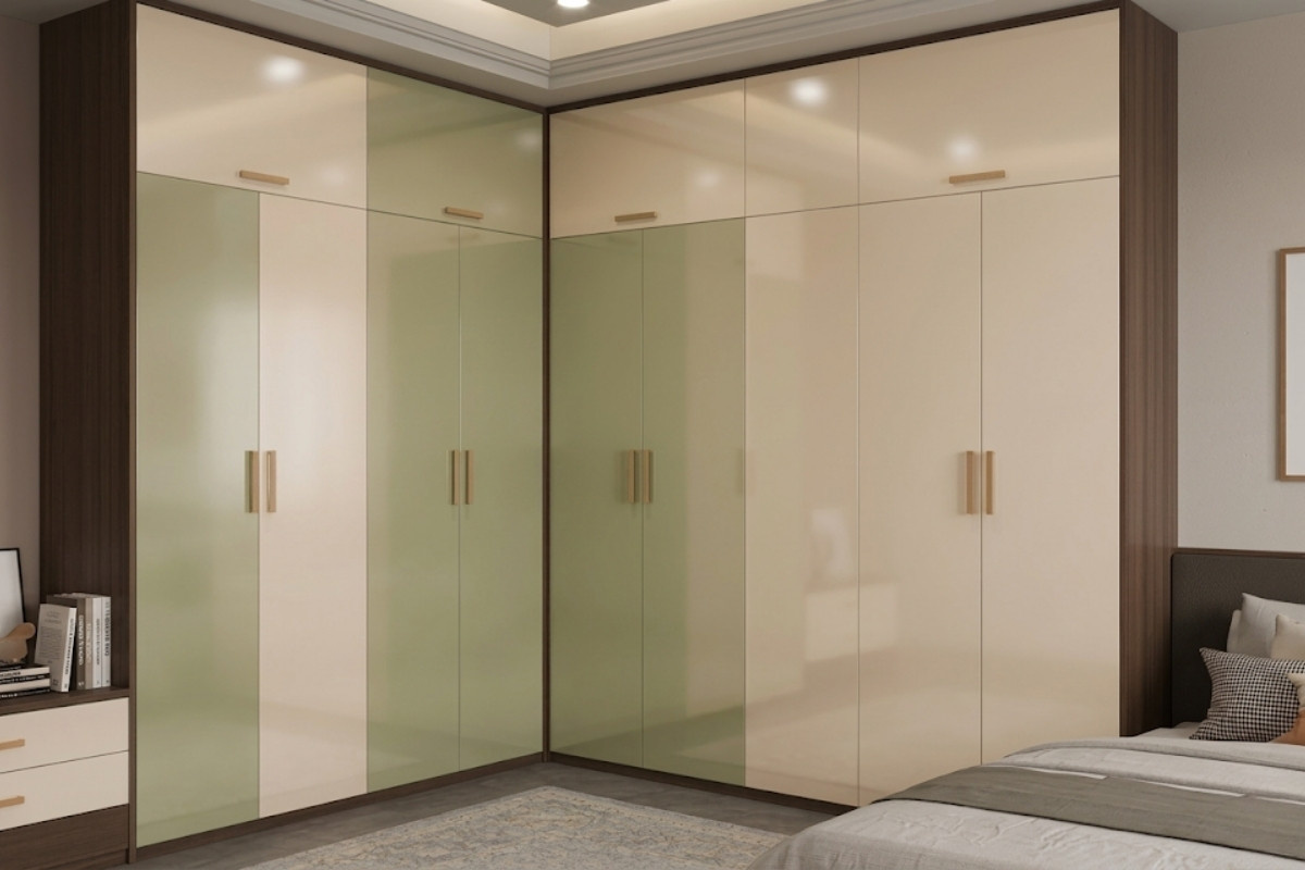 Tủ quần áo acrylic chữ L