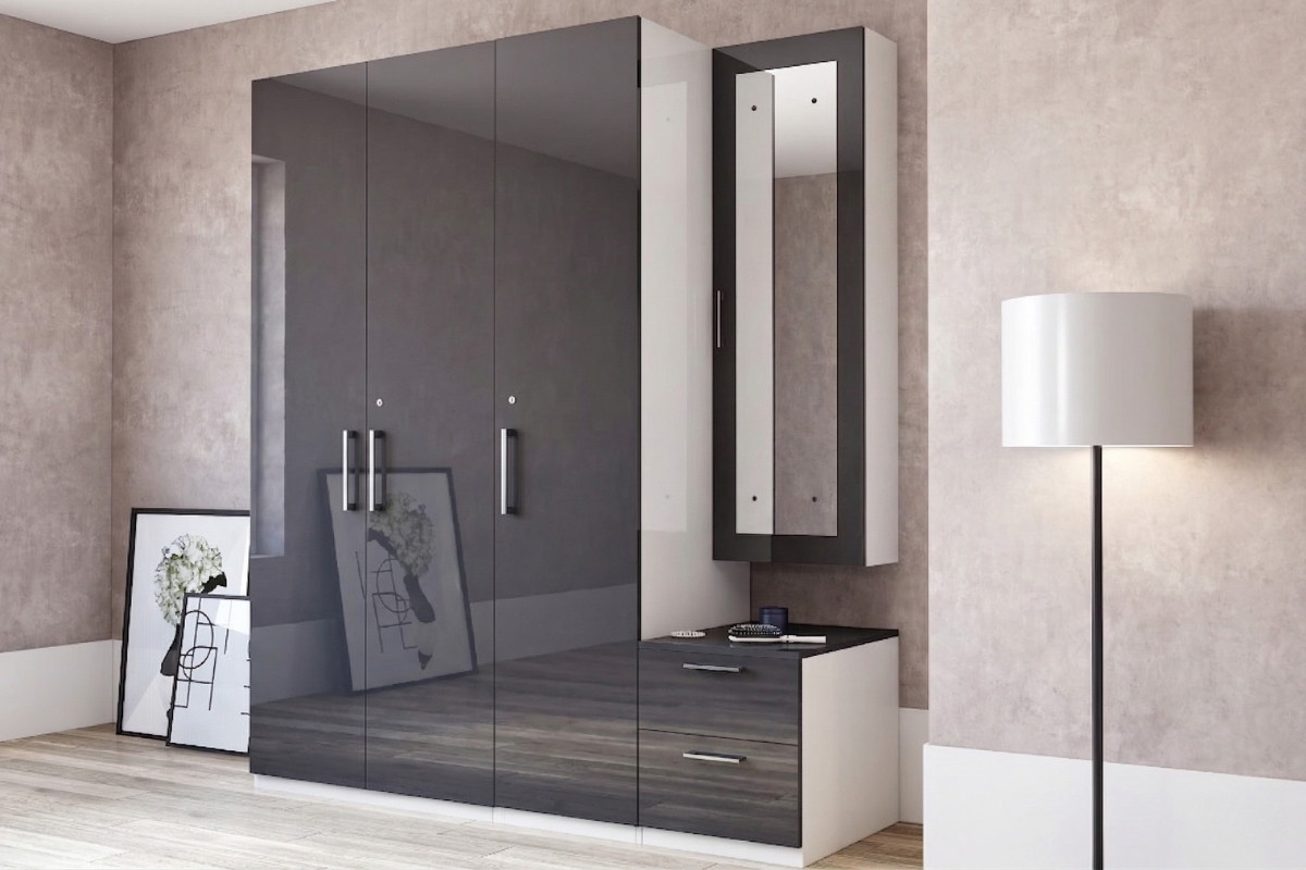 Tủ quần áo acrylic có gương soi