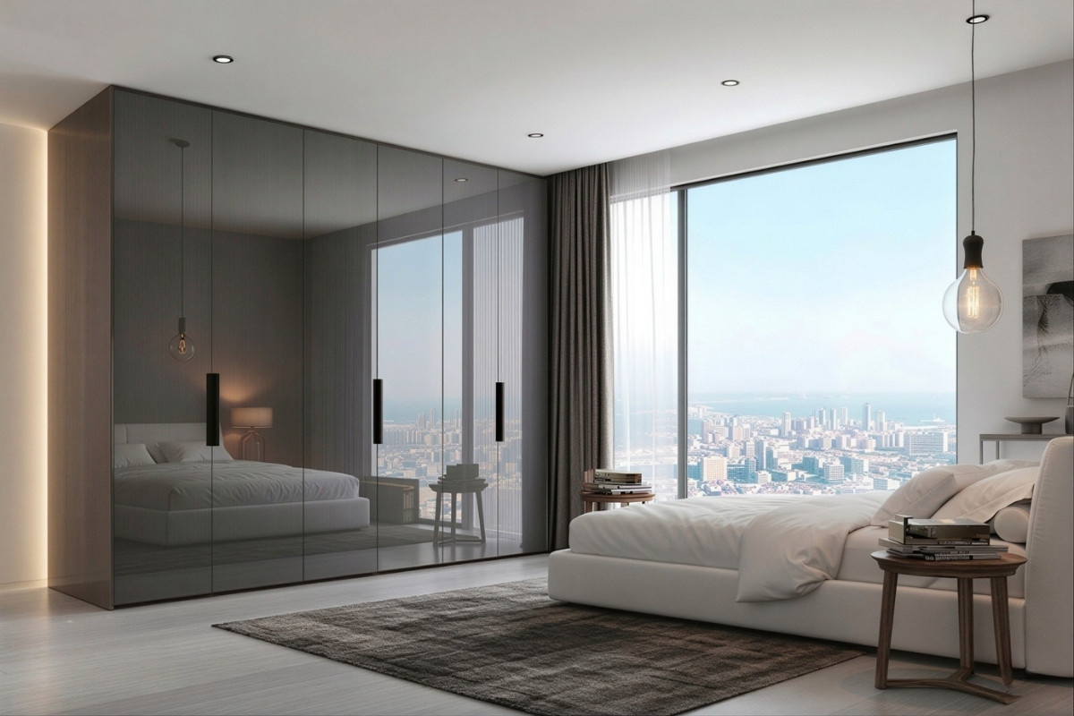 Tủ quần áo acrylic giúp tiết kiệm diện tích không gian