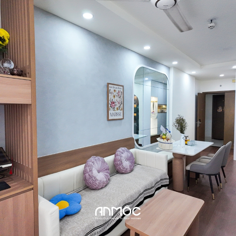 Hoàn thiện thi công nội thất chung cư Him Lam Phú An 67m2