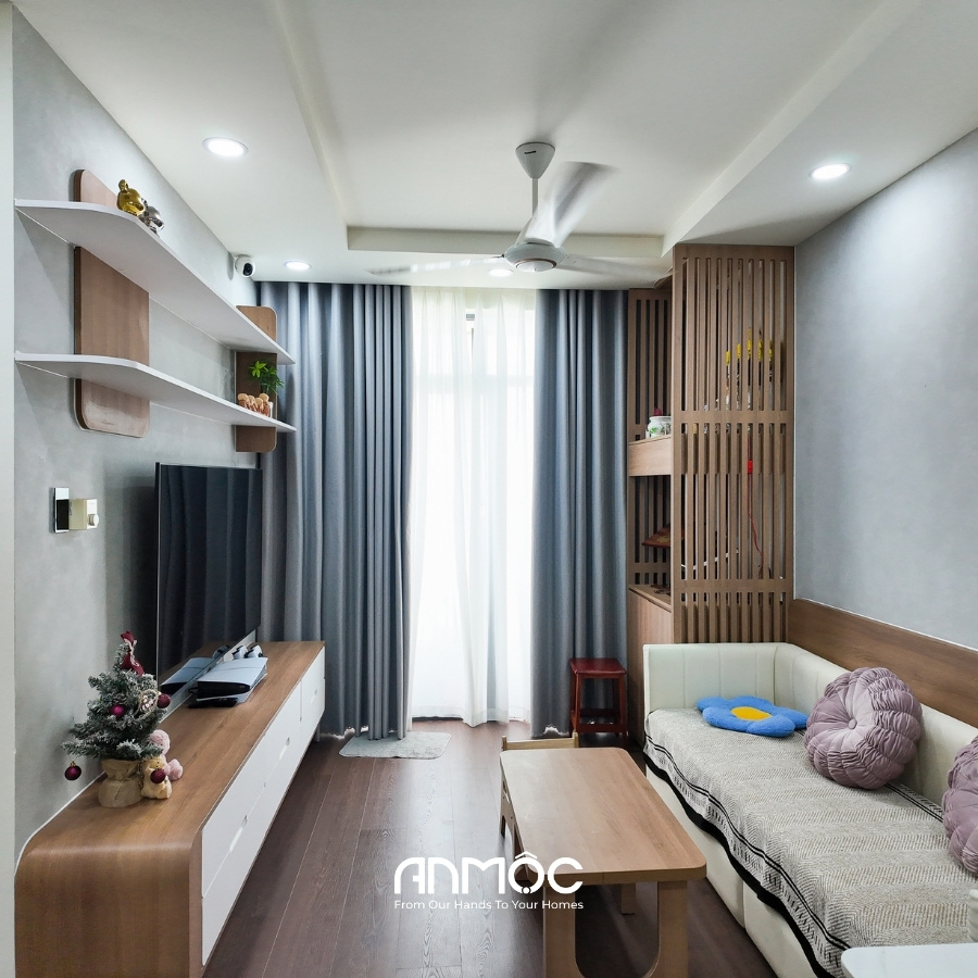 Hoàn thiện thi công nội thất chung cư Him Lam Phú An 67m2