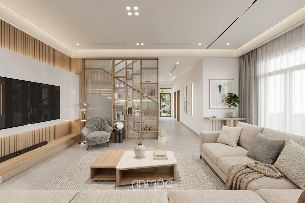 Mẫu thiết kế nội thất nhà phố Japandi 90m2 (2)_An Mộc