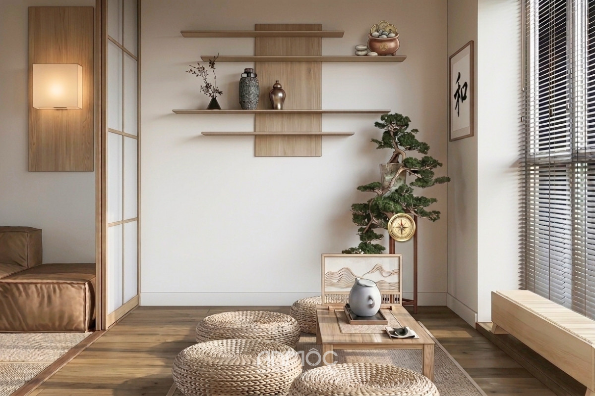 Những lưu ý quan trọng về phong thuỷ trong nhà phố Japandi_An Mộc