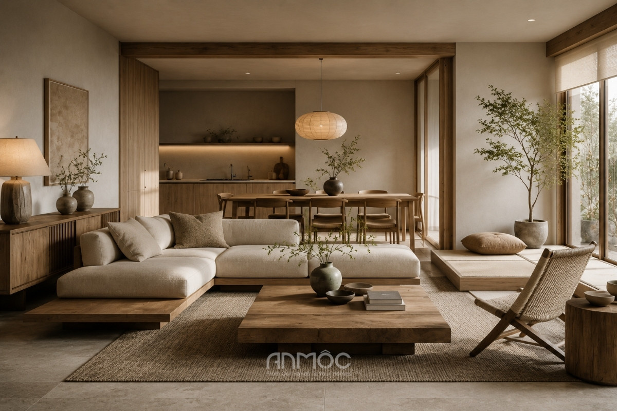 Nội thất trong phong cách Japandi_An Mộc