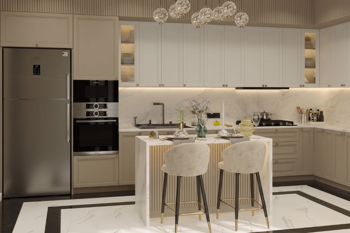 Phòng bếp tân cổ điển