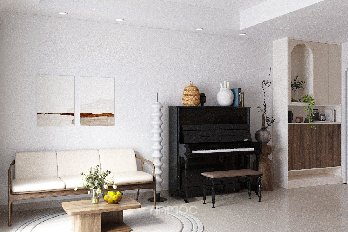 Phòng khách tích hợp khu vui chơi cho bé, giúp sinh hoạt hằng ngày tiện lợi và gắn kết hơn_An Mộc
