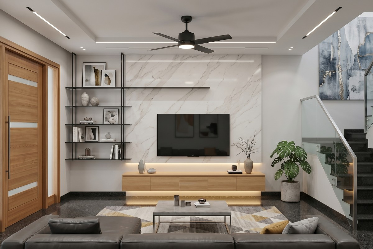 Mẫu nội thất nhà phố hiện đại 3 tầng đẹp, đáp ứng nhu cầu sinh hoạt