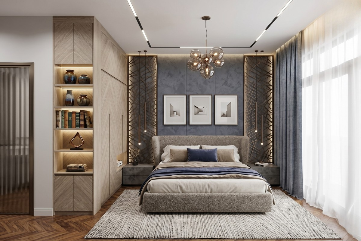 Thiết kế nội thất nhà phố hiện đại 4 tầng sang trọng và tối ưu không gian sống