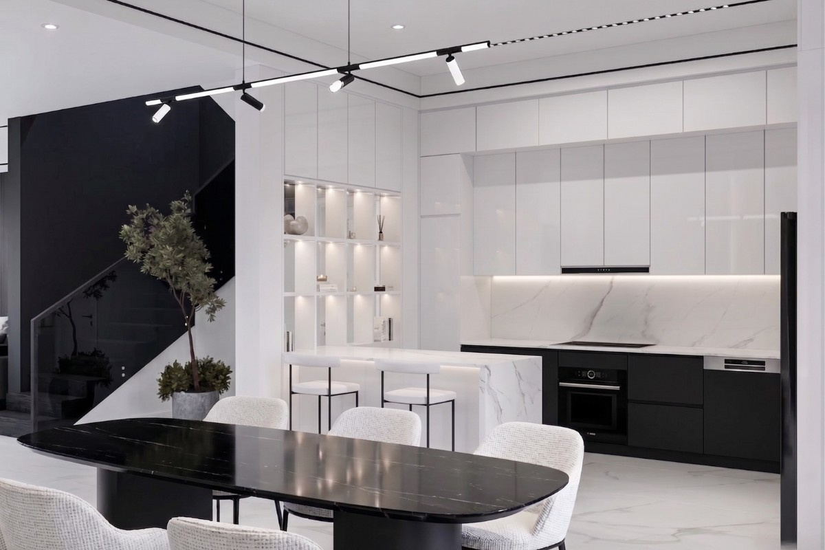 Ý tưởng thiết kế nội thất dành cho nhà phố hiện đại 80m2