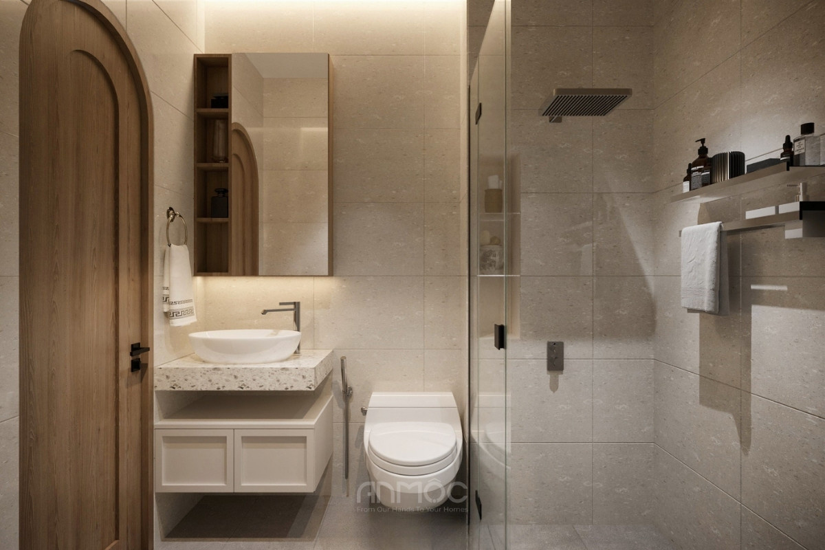 Thiết kế nội thất phòng tắm lầu 2