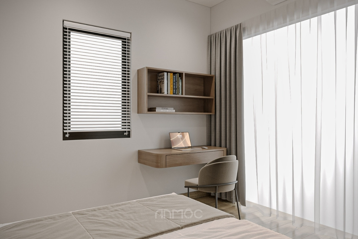 Góc làm việc ở phòng ngủ 3