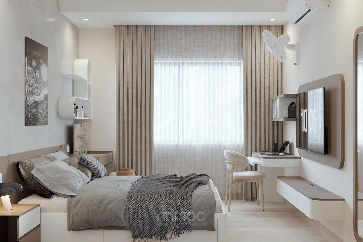 Hướng nhìn từ cửa vào phòng ngủ 1