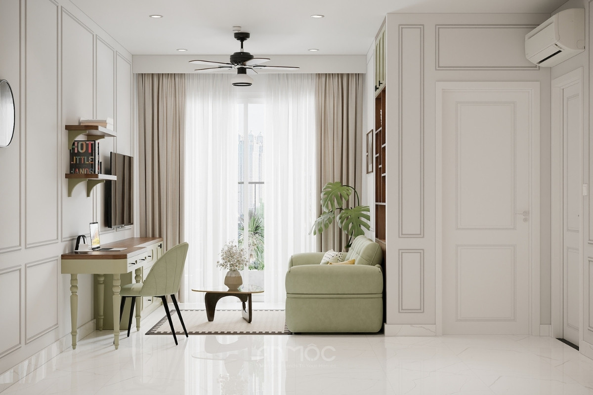 Thiết kế nội thất chung cư Sunrise Riverside 40m2 của chị Hà