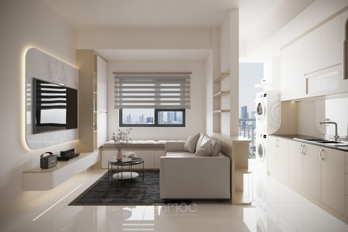 Thiết kế nội thất chung cư Thanh Bình Residence 50m2 của anh Tín