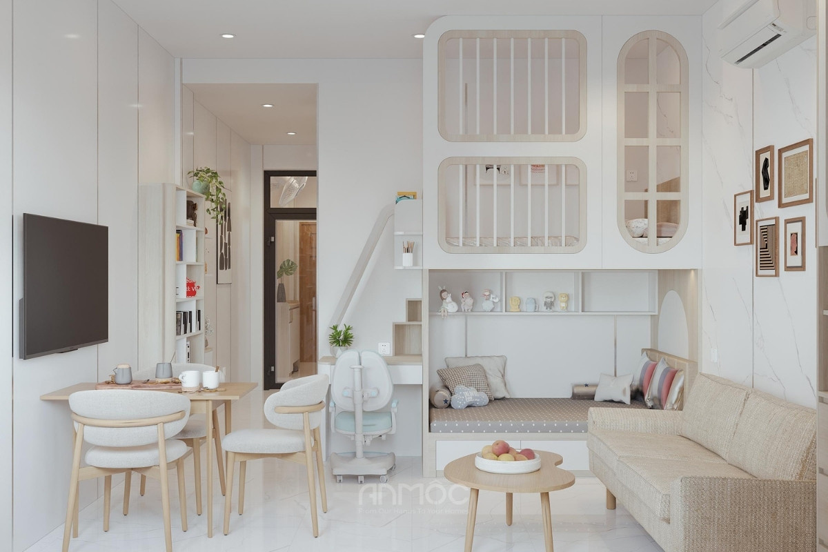 Tổng thể nội thất phòng khách