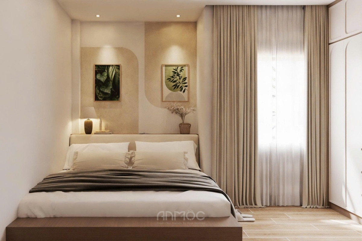 Tổng thể nội thất phòng ngủ nhà phố Gò Vấp