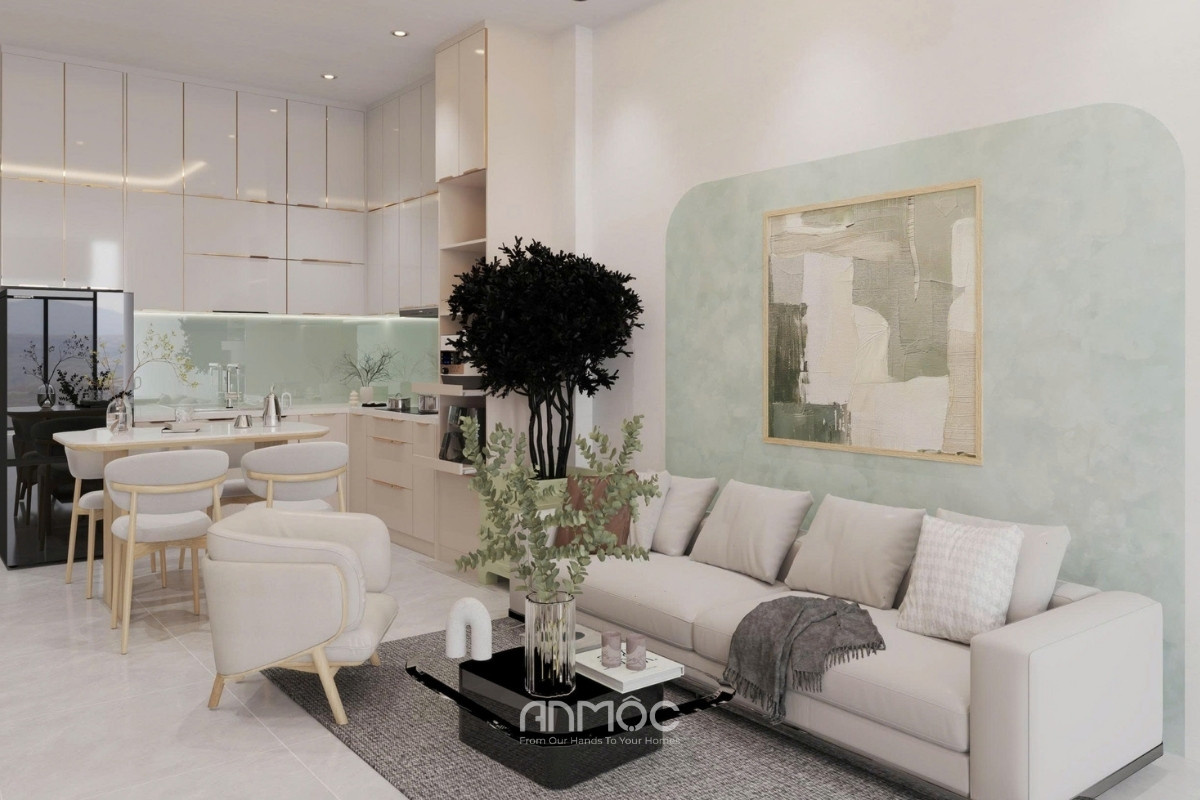 Thiết kế nội thất nhà ống Đồng Nai 3 x15 45m2 của chị Hiền